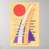 Abstract Sun, Shadows, Reflections, and Structures ポスター (正面)