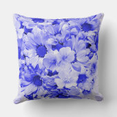 Abstract Sunflower Floral Art Print クッション (裏面)