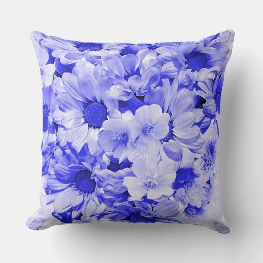 Abstract Sunflower Floral Art Print クッション (正面)