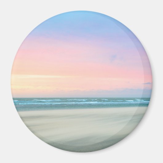 Abstract sunset at the beach in the Hague マグネット (正面)