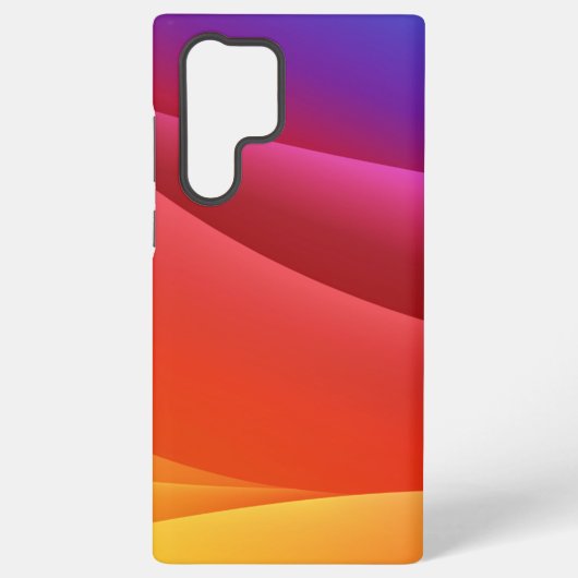 Abstract sunset colours in an elegant pattern samsung galaxyケース (裏面)