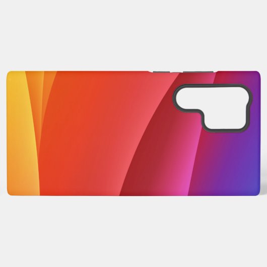 Abstract sunset colours in an elegant pattern samsung galaxyケース (裏面横)