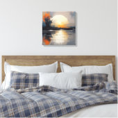 Abstract Sunset Landscape canvas wall Art キャンバスプリント (インサイチュ (寝室))