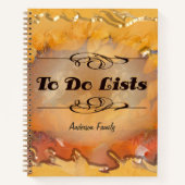 Abstract Sunset To Do List 0612 ノートブック (正面)