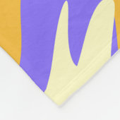 Abstract Sunset Tones Inspired Organic Flow フリースブランケット (角)