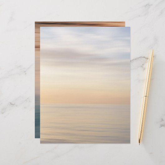 Abstract sunset water texture Scrapbook Paper (正面/裏面インサイチュ)