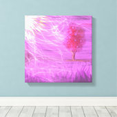 abstract surreal nature purple bright landscape キャンバスプリント (インサイチュ (ウッドフロア))