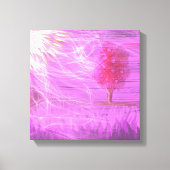 abstract surreal nature purple bright landscape キャンバスプリント (正面)