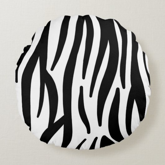 Abstract Swirl Animal Pattern Decorative Cushion  ラウンドクッション (正面)