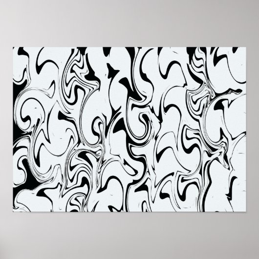 Abstract Swirl Art ポスター (正面)
