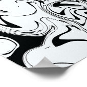 Abstract Swirl Art ポスター (角)