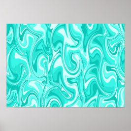 Abstract Swirl Art ポスター