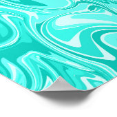 Abstract Swirl Art ポスター (角)