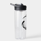 Abstract Swirl Circle Design – curved ring artwork ウォーターボトル (右面)