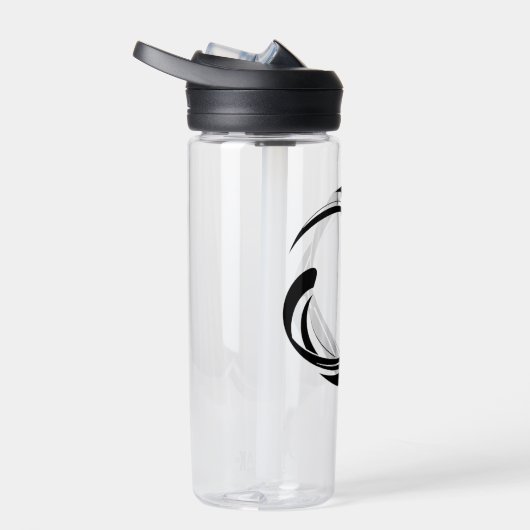 Abstract Swirl Circle Design – curved ring artwork ウォーターボトル (右面)