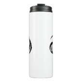 Abstract Swirl Circle Design – curved ring artwork タンブラー (正面)