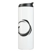 Abstract Swirl Circle Design – curved ring artwork タンブラー (回転左)