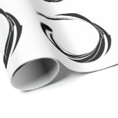Abstract Swirl Circle Design – curved ring artwork ラッピングペーパー (ロールコーナー)