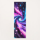 Abstract Swirl Liquid Vortex Yoga Mat ヨガマット (正面)