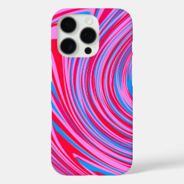 Abstract Swirl Marble Pattern Design iPhone 16 Proケース