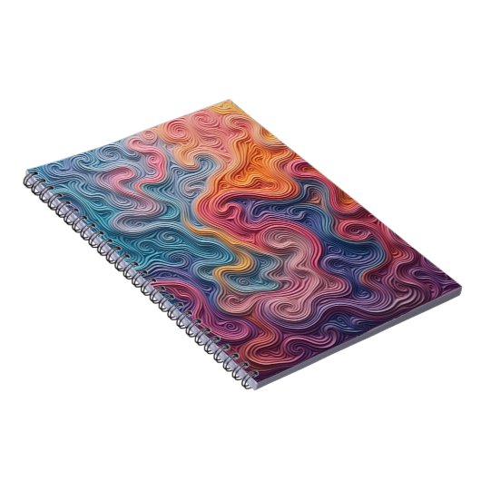 Abstract swirl notebook ノートブック (右側)