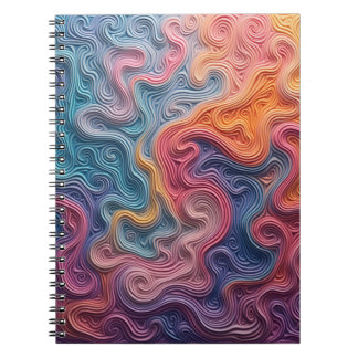 Abstract swirl notebook ノートブック