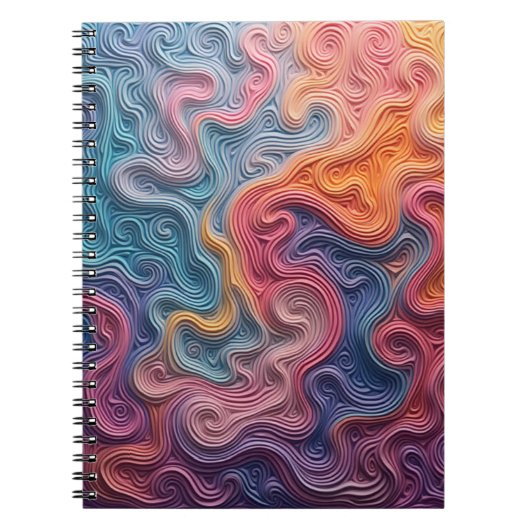 Abstract swirl notebook ノートブック (正面)