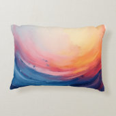 Abstract Swirl of Warmth and Depth アクセントクッション (裏面)