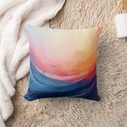 Abstract Swirl of Warmth and Depth クッション (ブランケット)