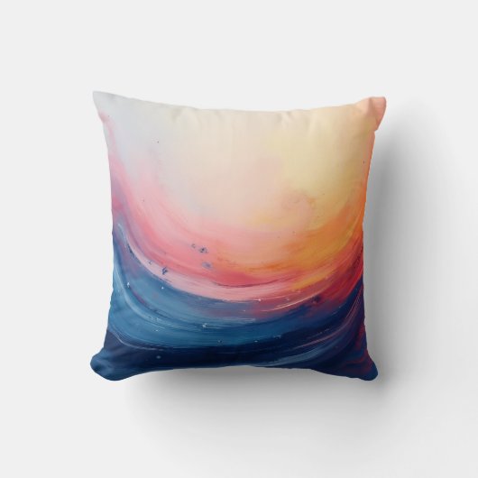 Abstract Swirl of Warmth and Depth クッション (正面)