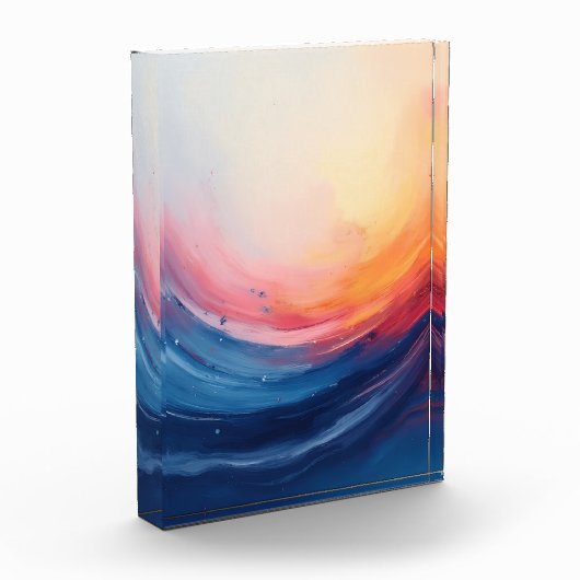 Abstract Swirl of Warmth and Depth フォトブロック (左)