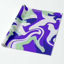 Abstract Swirling Pattern in Cool Tones