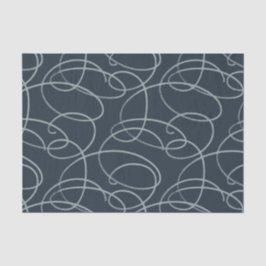 Abstract Swirling Vine | Elegant Line Art Charcoal 薄葉紙