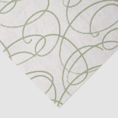 Abstract Swirling Vine | Elegant Line Art Cream 薄葉紙 (詳細)