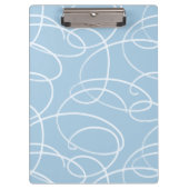 Abstract Swirling Vine | Professional Office Blue クリップボード (正面)