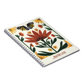 Abstract Symmetrical Flowers and Moths ノートブック (右側)
