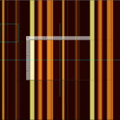 Abstract Symphony in Blue 4 (Negative Effect) ファブリック (タイル)