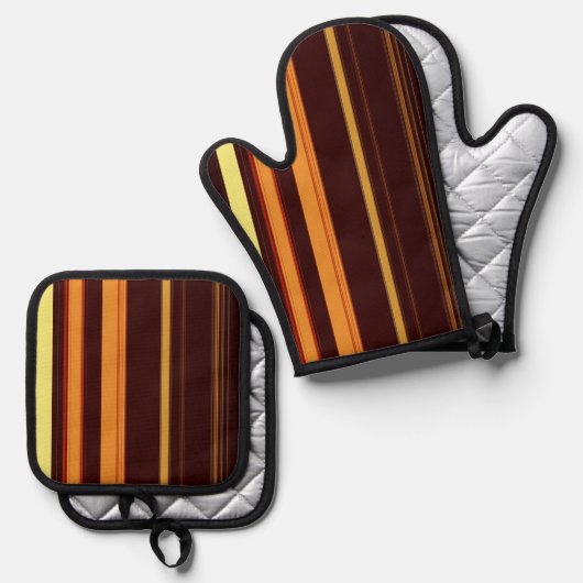 Abstract Symphony in Blue 4 (Negative Effect) 鍋つかみ&鍋敷きセット (正面/裏面)