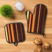 Abstract Symphony in Blue 4 (Negative Effect) 鍋つかみ&鍋敷きセット (トップダウン)