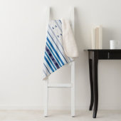 Abstract Symphony in Blue 5 (Vertical Lines) シェルパブランケット (インサイチュ)