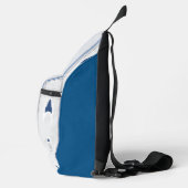 Abstract Symphony in Blue 5 (Vertical Lines) スリングバッグ (右)