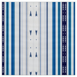 Abstract Symphony in Blue 5 (Vertical Lines) ファブリック