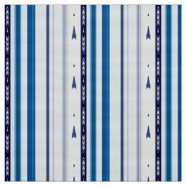 Abstract Symphony in Blue 5 (Vertical Lines) ファブリック