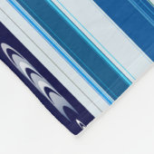 Abstract Symphony in Blue 5 (Vertical Lines) フリースブランケット (角)