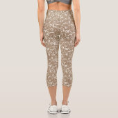 Abstract Taupe Capris for Any Occasion カプリレギンス (裏面)