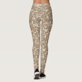 Abstract Taupe Leggings for Any Occasion レギンス (裏面)
