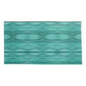 Abstract teal water ripples L-size pattern 枕カバー (裏面)