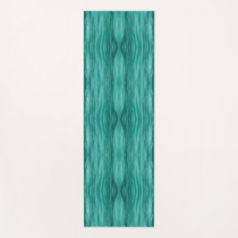 Abstract teal water ripples pattern ヨガマット