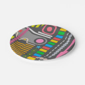 Abstract Technology Control Panel Pattern ペーパープレート (アングル)