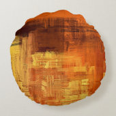 Abstract texture. 2d illustration. Expressive hand ラウンドクッション (裏面)